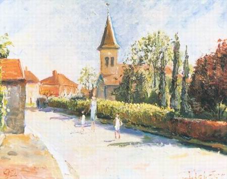 French Countryside oil painting